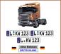Preview: RC truck tractor trailer number plate number plate wish number plate