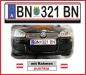 Preview: RC license plate AUSTRIA license plate panel license plate
