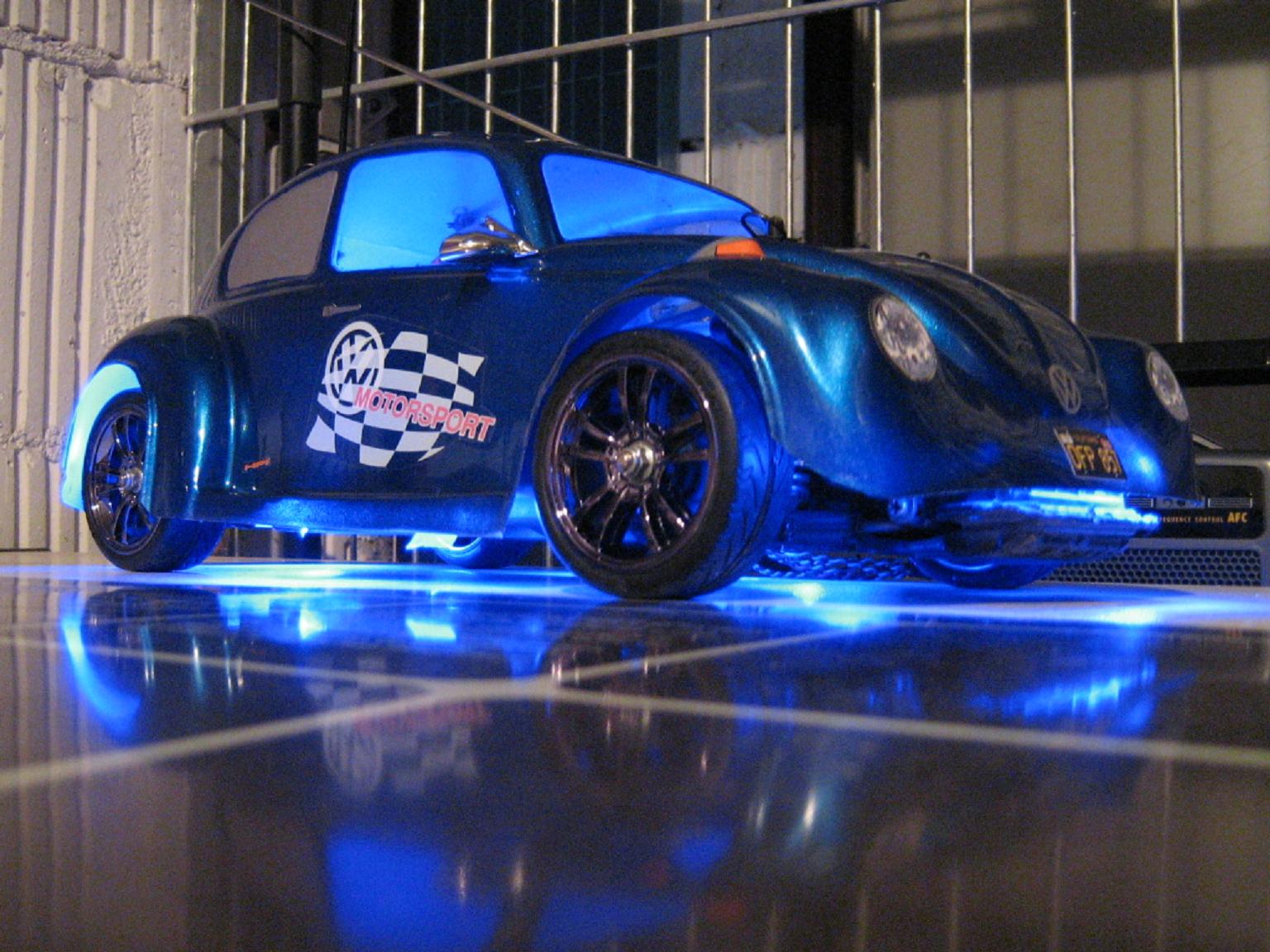  Beleuchtung RC Car - LEDs & Zubehör Modellbau Sounds  Blitzlicht - LED Under Car blue 8.5 cm length