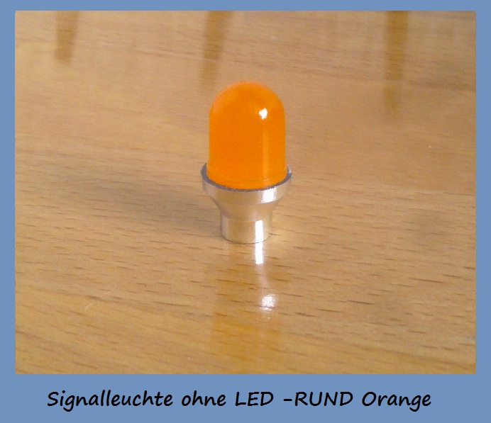  Beleuchtung RC Car - LEDs & Zubehör Modellbau Sounds  Blitzlicht - RC Rundumleuchte Gehäuse / Signalleuchte ORANGE RUND