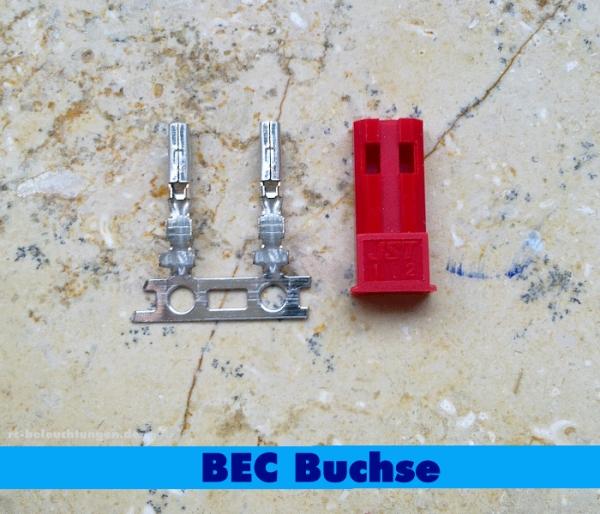 BEC socket JST incl. contacts