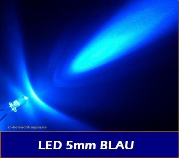 5mm LEDs "blue" 14.000mcds 20 °