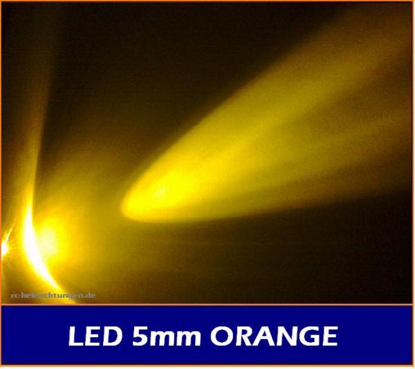 5mm LEDs "orange" 15.000mcds 20 °