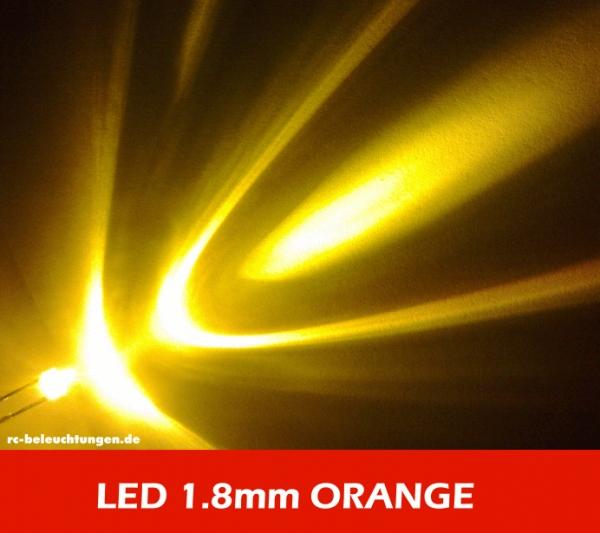 Mini LED 1.8mm "orange" about 30 ° 3000mcd