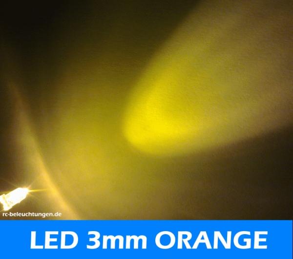 LED, leuchtdiode orange 3mm