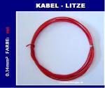 Kabellitze / Kabel 0,14mm² in "rot" 1 Meter