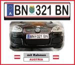 RC license plate AUSTRIA license plate panel license plate
