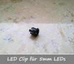 LED Montagering / LEDclip für 5mm LEDs